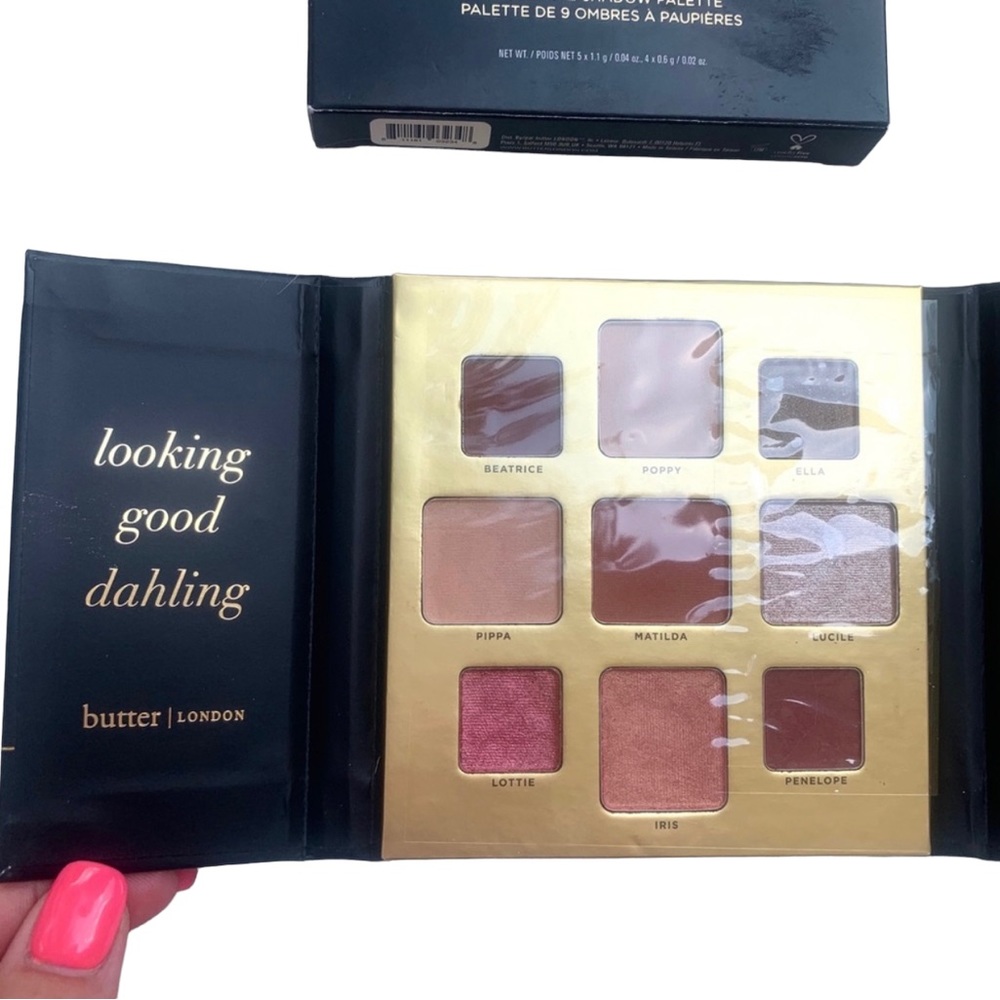 Butter London Teddy Girl 9-Piece Eye Shadow Palette NIB